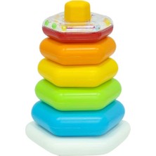 CetKing Renkli Altıgen Halkalar Bebek Oyuncak Eğitici Oyuncak