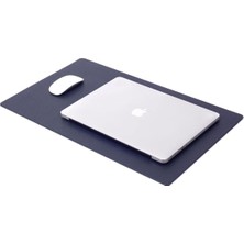 CetKing Office Deri Masa Sümeni Lacivert 60X35CM