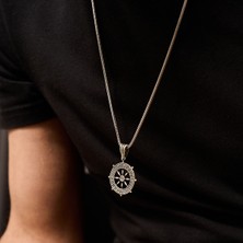 Umut Silver Gemi Dümeni Figürlü 925 Ayar Gümüş Kolye Ucu