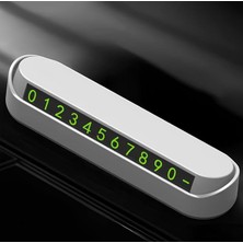 CetKing Beyaz Numaratör Araba Torpido Üstü Telefon Numaralığı (1, Beyaz)