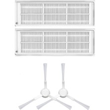 CetKing Pro STYJ02YM (Beyaz), Viomi Se Uyumlu Yedek Hepa Filtre ve Yan Fırça-4 Parça