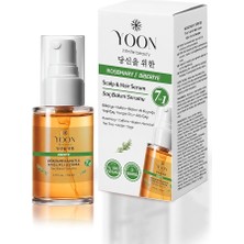 CetKing Vegan Biberiye Saç Bakım Serumu - Saç Dökülme Karşıtı, Hızlı Saç Uzatan, Sülfat, Paraben ve Silikon Içermeyen, 7 Doğal Aktif Içerikli, Besleyici ve Güçlendirici Saç ve Saç Derisi Serumu 50ML