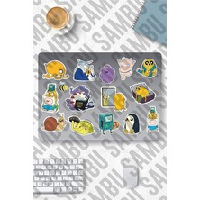 CetKing Major Selection Adventure Time Temalı Sticker Etiket Seti - Laptop Notebook Telefon