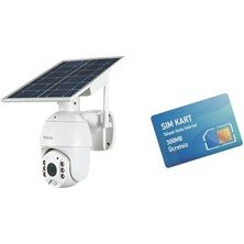 CetKing C16 4g Sim Kartlı Pilli Solar Dış Ortam 360° Hareket Kontrollü Güvenlik Kamerası