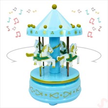 CetKing Bebek ve Parti Atlı Karınca Müzik Kutusu, 17CM x 10CM - Mavi