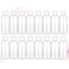 CetKing 16 Adet Tuvalet Malzemeleri Için Seyahat Kapları Losyon Seyahat Kabı Tuvalet Malzemeleri Için Seyahat Şişeleri Kapaklı Kaplar Losyon Şişesi Beyaz Kozmetik Şişesi Istiridye Kabuğu