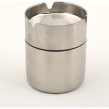 CetKing Paslanmaz Çelik Kokusuz Küllük Kül Tablası Rüzgar Geçirmez 9 cm Boy (Küçük)