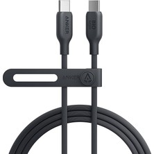 CetKing 543 Usb-C To Usb-C 100W Şarj Destekli 1,8m Şarj Kablosu (Eco Friendly) - Siyah