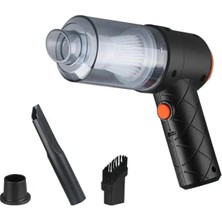 CetKing ST-6644 6000R Portatif Vakumlu Üflemeli Mini Araç Süpürgesi - Toz ve Kül Temizligi, Sıyah