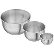 CetKing Fresh & Save Bowls Kase Seti S/m/l / 3-Parça, Paslanmaz Çelik, Metalik Gri