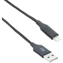 CetKing Alumicable Xl Lightning 2m. Şarj Kablosu Siyah (2DK19S)