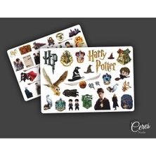 CetKing Major Selection Harry Potter Sticker 2-5cm Arası 2 Sayfa 54 Adet Etiket