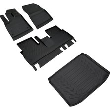 CetKing Autoaccessories Citroen Berlingo 4d Paspas Siyah ve 3D Bagaj Havuzu 2019 ve Üstü