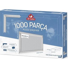 CetKing Puzzle Beyaz 1000 Parça Demonte Puzzle Çerçevesi