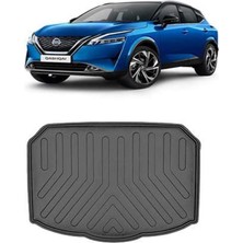 CetKing Nissan Qashqai Alt 2022 Sonrası ile Uyumlu 3D Bagaj Havuzu