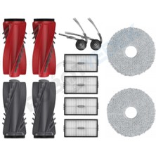 robotyedek Roborock Qrevo Curvx Uyumlu Fırça Hepa Filtre Mop Seti-10 Parça