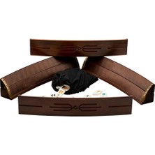 CetKing Oval Lüx Yüksek Kalite Birinci Sınıf Ağaç Okey Set