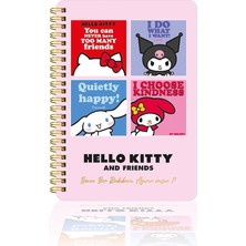 CetKing Kitty ve Arkadaşları Spiralli Günlük (Journal) 14X20CM - Bana 1 Dk Ayırabilir Misin?