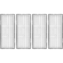 CetKing Aksesuarı, Roborock S8/s8+/s8 Pro Ultra/s7/s7 Maxv/s7 Maxv Ultra/s7 Max Ultra/s7 Pro Ultra Için, Yıkanabilir Hepa Filtre, 4 Adet, G20 Süpürme Robotu Için, 4'lü Paket