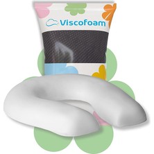 CetKing Ortopedik C Model Oturma Simidi Sandalye Araç Koltuk Oturma Minderi Visco Oturma Simidi Yastık