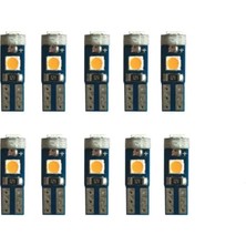 CetKing Adet T5 LED Mini Dipsiz Kilometre Gösterge Ambians Aydınlatma Turuncu