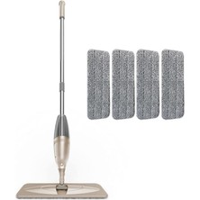 CetKing Home Sprey Mop 4 Mikrofiber Mop (Krem)
