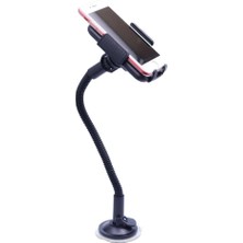 CetKing Içi Telefon Tutucu Kıskaçlı Vakumlu 30CM Uzun Spiralli Tutucu