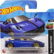 CetKing Wheels - ´17 Pagani Huayra Roadster - Hw Roadsters 2/10 - HKK08 - Short Card - Koyu Mavi - Mattel 2023