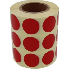 CetKing Etiketler , Hazır Al Hızlı Al 25MM Yuvarlak Etiket Kalıcı Renk Kodu Nokta Çıkartmaları, Rulo Başına 2500 Etiket, Kaplamalı Rulo Etiket Yan Yana 3lü (Kırmızı)