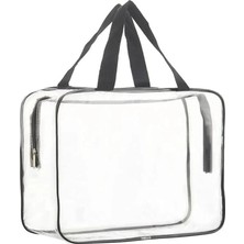 CetKing Şeffaf Su Geçirmez Büyük Boy Makyaj Çantası, 1 Adet