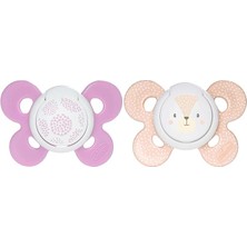 CetKing Physio Comfort Silikon Emzik, 6-12 Ay, Pembe 2'li