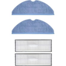 CetKing ile Uyumlu S8/s8+/s8 Pro Ultra/s7/s7 Maxv/s7 Maxv Ultra/s7 Max Ultra/s7 Pro Ultra Için Hepa Filtre,fiber Mop Paspas Yedek Seti-4 Parça