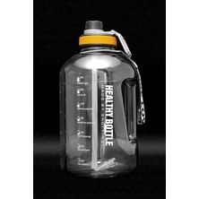 CetKing Winta Bpa Içermez Motivasyonel Su Matarası 2.5 Lt Siyah Su Matarası, Su Şişesi, Suluk (Çantasiz) VLT1302