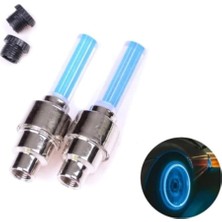 CetKing Kapağı Işıklı Bisiklet Araba Motosiklet Mavi Işıklı Sibop Kapağı 2 Adet