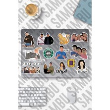 CetKing Major Selection Friends Temalı Sticker Etiket Seti 1 - Laptop Notebook Telefon