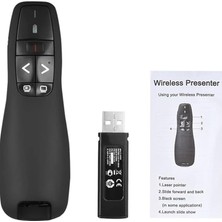 CetKing Kablosuz Lazer Sunum Kumandası USB Alıcılı 2,4 Ghz Powerpoint Sunumu Ppt Flip Pen Pointer Clicker Presenter Dahili Alıcı Kırmızı Işık Uzaktan Kumanda
