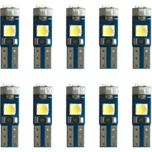 CetKing Adet T5 LED Mini Dipsiz Kilometre Gösterge Ambians Aydınlatma Beyaz
