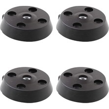 CetKing 4 Adet Mobilya Masa Sehpa Ayağı Bağlantı Aparatı Düz Ayak Tabanı Siyah