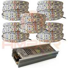 Zirve 15 Metre Beyaz Işık 3 Çipli Şerit LED E14 Duy Tipi Özellikli 16,5 Amper Voltaj