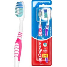 CetKing Extra Clean Dil Temizleyicili Arka Dişlere Uzanan Orta Diş Fırçası 1+1