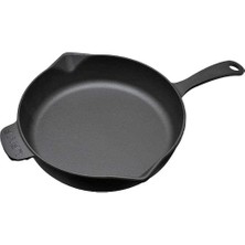 CetKing Demir Döküm Yuvarlak Kızartma Tavası, 34 cm