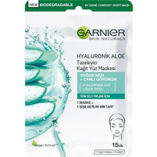 CetKing Hyaluronik Aloe Tazeleyici Kağıt Yüz Maskesi