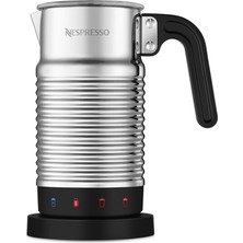 CetKing Aeroccino 4 Süt Köpürtücü, Elektrikli Köpük Hazırlayıcı, 120 ml Kremsi Süt Köpüğü ve 240 ml Sıcak Süt Için, Bulaşık Makinesinde Yıkanabilir Köpürtücü, Gümüş