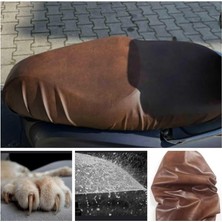 CetKing Caro (177) Kahverengi Honda Activa 125 Delux 2024 Deri Sele Kılıfı Örtüsü Brandası- ile Uyumlu