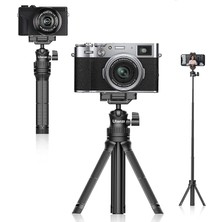 CetKing Mt-34 Çok Fonksiyonlu Uzatılabilir Tripod, Siyah