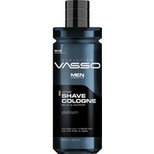 CetKing Profesyonel Tıraş Kolonyası | Gün Boyu Etkili Odunsu Kokulu | After Shave Cologne Platinum 370 ml