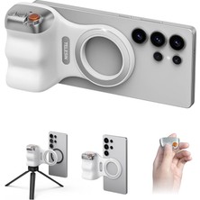 CetKing iPhone ve Android Için Manyetik Telefon Kamera Tutacağı, Çıkarılabilir Kablosuz Deklanşör Uzaktan Kumandalı, Mfı Resmi Sertifikası, 1/4 Inç Tripod Vidası, Konforlu Ergonomik Kamera Kavrama