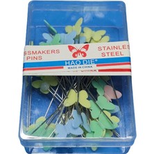 CetKing Toplu Iğne Motif Başlı 50 Adet 1DKSG04 Kelebek