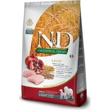 CetKing Ancestral Grain Kuru Köpek Maması, Light Tavuk, Kılçıksız Buğday, Yulaf ve Narlı, Yetişkin Medium ve Maxi, 12 kg