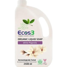 CetKing Organik Beyaz Manolya Özlü Parabensiz Sıvı Sabun (1 x 2500 Ml)